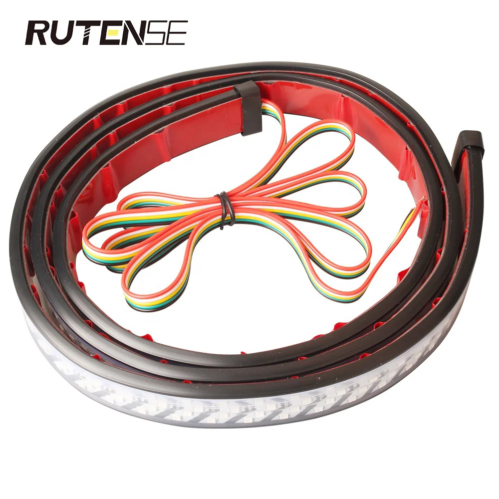 RUTENSE sale cheap price IP68  waterproof led strip 3528 tailgate turn right scanning led light bar strip for truck