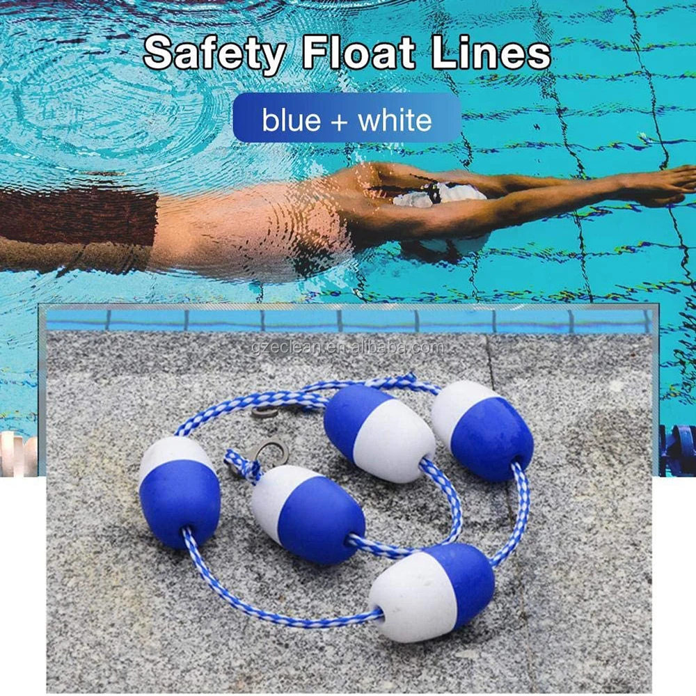 7cm Swimming Pool Safety Divider Rope Float Line With 2 Preassembles