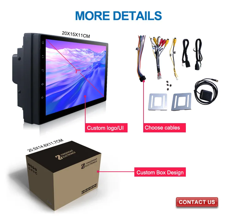 7 Inch Double 2 Din Stereo Android Dvd Player Bt Universal Head Unit Screen With Gps Multimedia Car Radio Buy Car Radio 2din 7 Player With Dvd Android Stereo 8 1 Universal Car