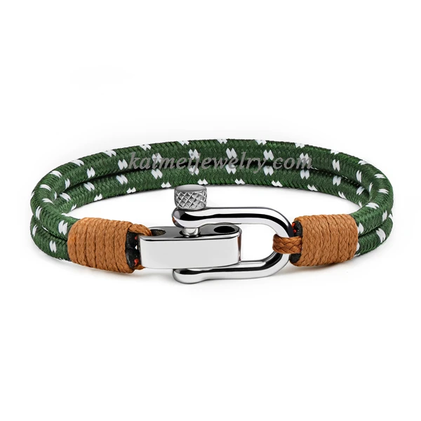 

Wholesale Custom Clasp For Nylon Rope Bracelet D-Shackle
