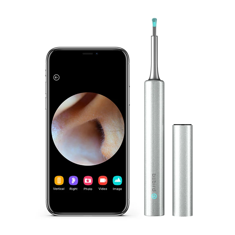 

C3 new model new innovation bebird smart visual ear cleaning endoscope spoon mini camera ear picker ear wax removal kit, Black-white-blue-pink