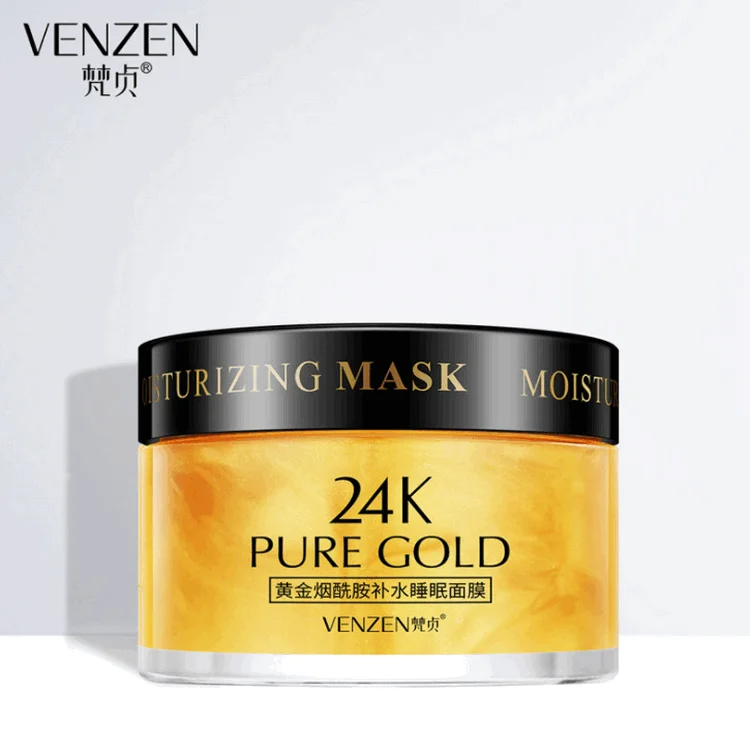 

Soft Natural Whitening Niacinamide Facial Mask Cream Skin Care Anti Ageing 24k Gold Face Sleeping Masks
