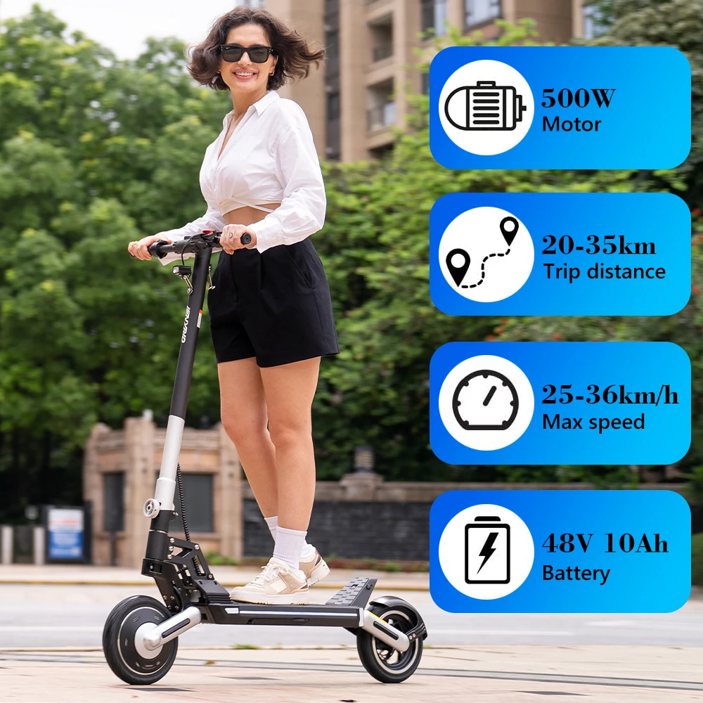 

EU US Warehouse 2023 new iENYRID M8 9.5inch tire 500W 48V High Speed e scooter off road Long Range Electrical Scooters