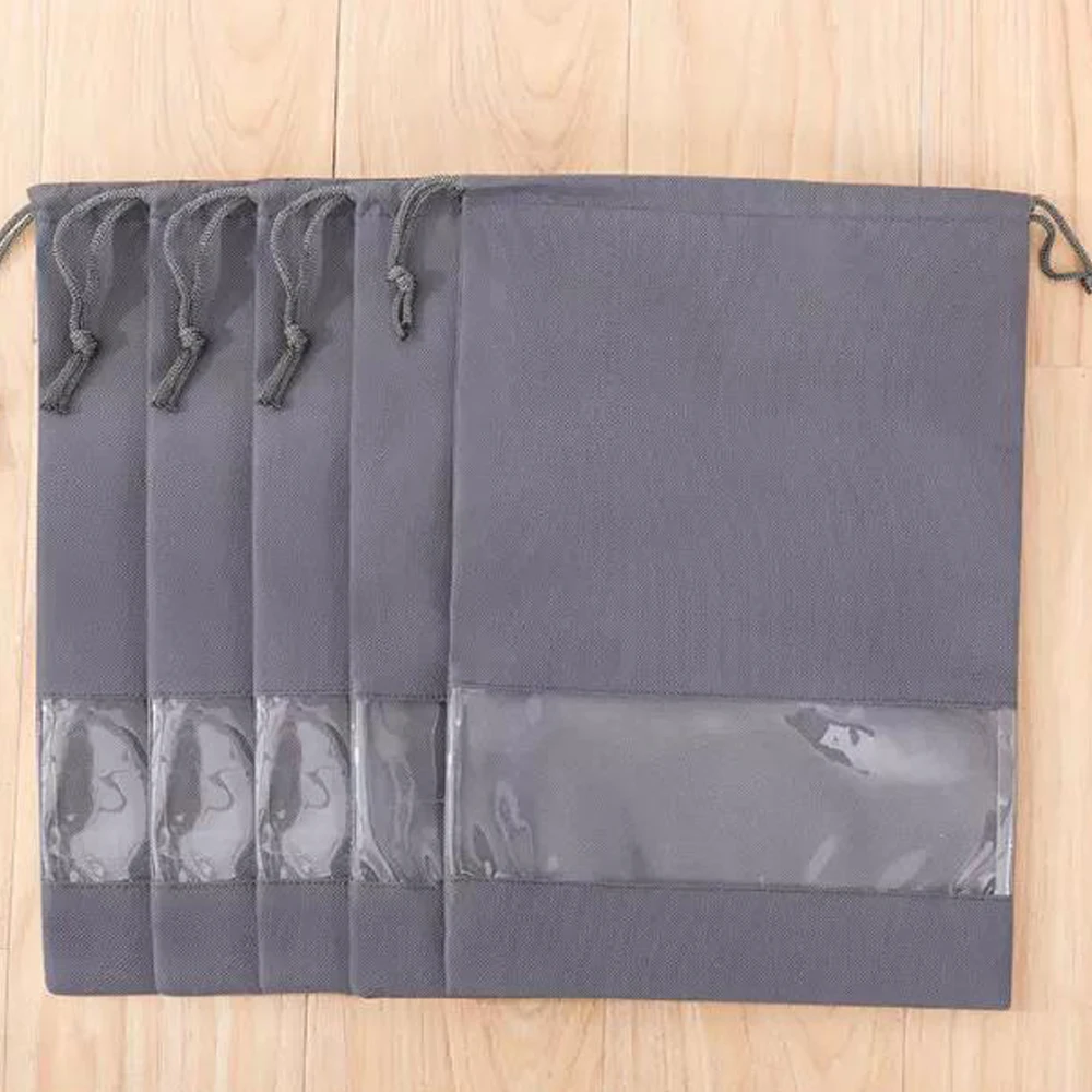 

Promotional Luxury Recycled Shoe Bag Non-woven Cotton Shoe Dust Bag, White, black, blue