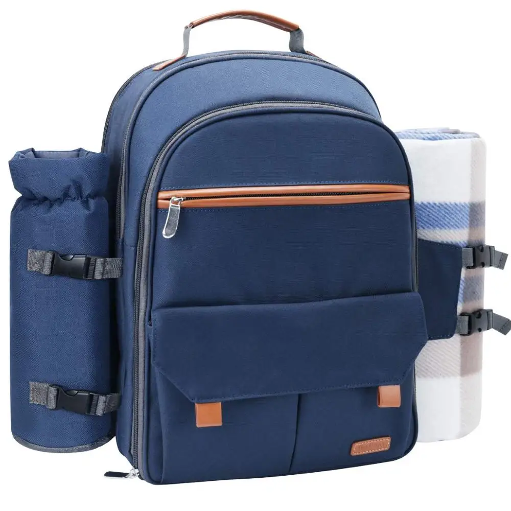 

Picnic Backpack 4 Person Picnic Bag Set for Family Outdoor Camping