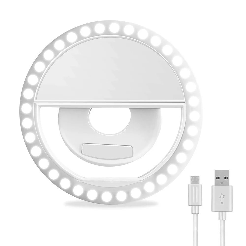 

Rechargeable LED Ring Light for Cell Phone selfie ring light selfie LED lights for phone