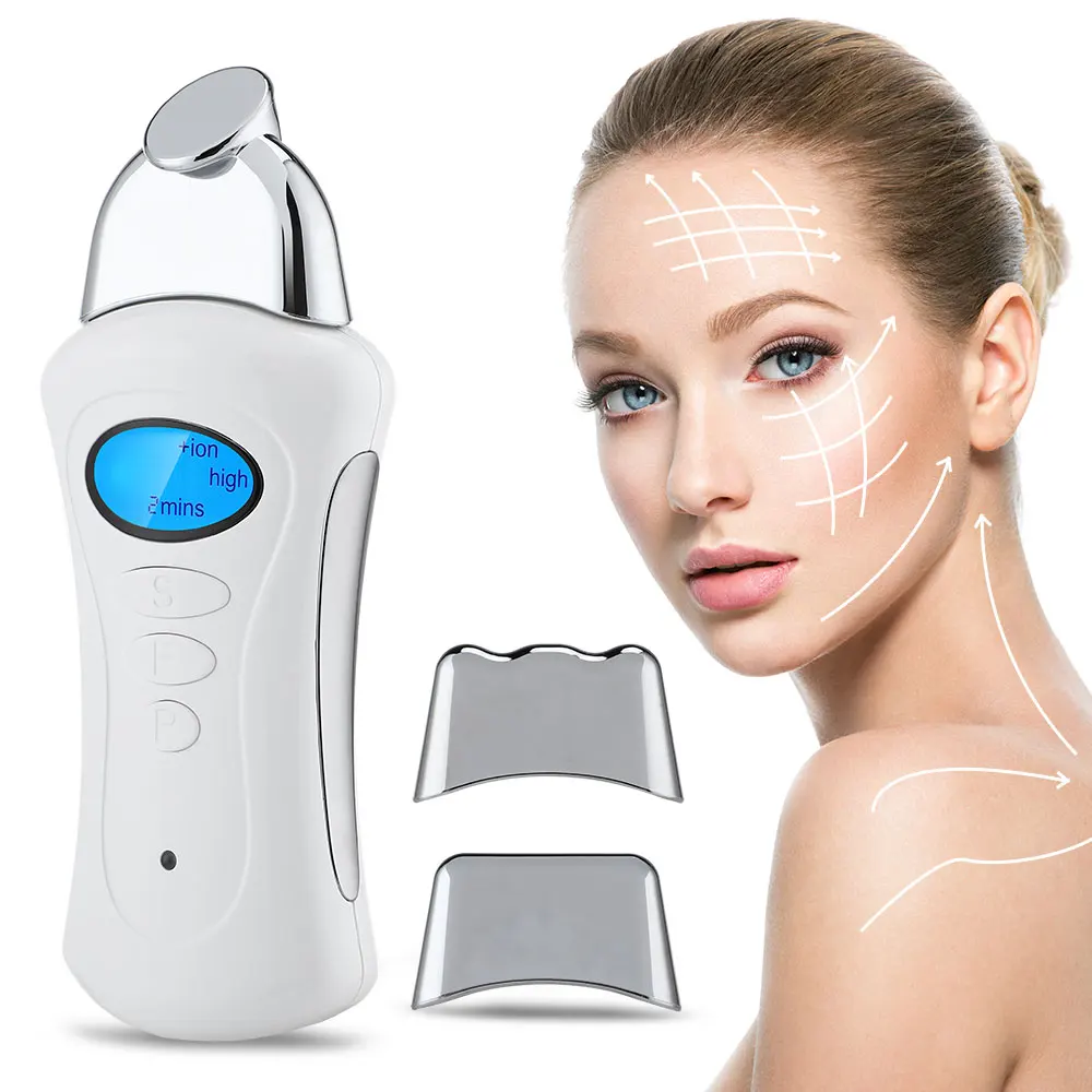 

3 In 1 Mini Multifunctional Ultrasonic Body Slimming Massage Facial Beauty Skin Tightening Face Lifting Machine, White