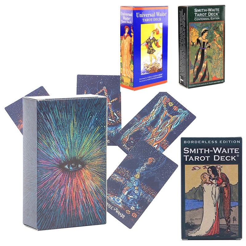 

English Tarot 12 * 7cm large Tarot solitaire with instruction manual deck game deck