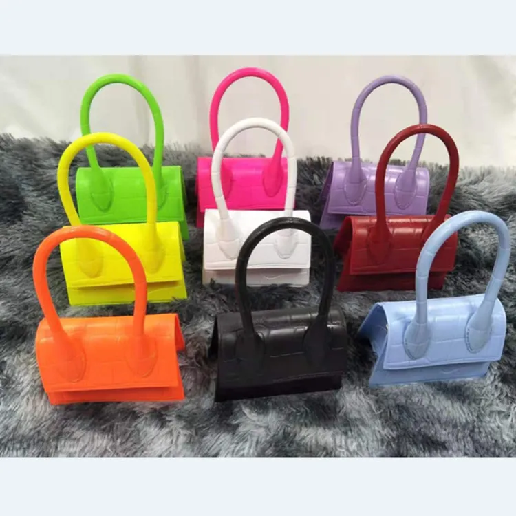 

220305-4 2022 Women's Bag New Stone Jelly Bag Long PVC tote Multi-function mini bag