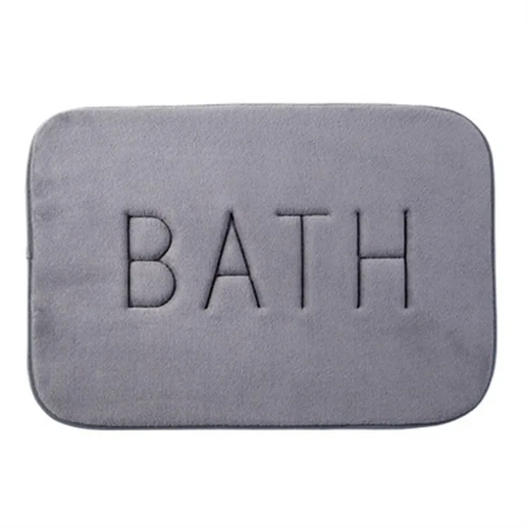 

Support Custom Quick Drying Bathroom Rug Skin Floor Mats Toilet Carpet Super Absorbent Bath Mat Non-slip Entrance Doormat