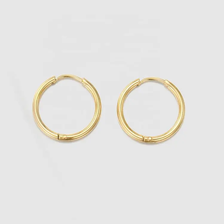 

Fashion Women's Stainless Steel Gold Plated Earrings
