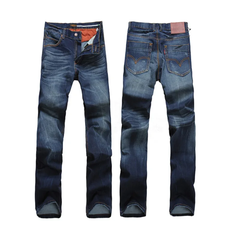 

2022 hot selling men's wear stitching color jeans hole patch slim fit small feet men's jeans