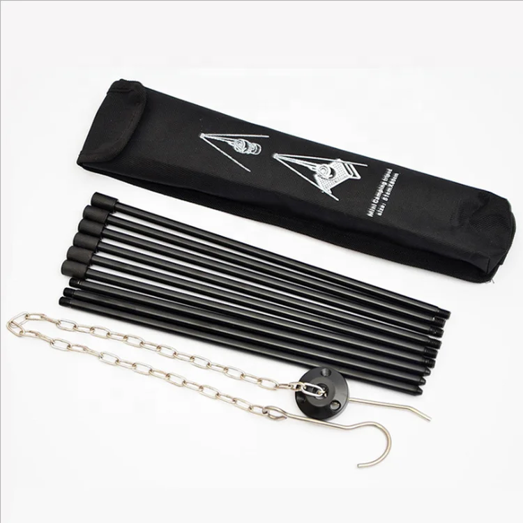 

aluminum alloy tripod for cooking camping, Silver