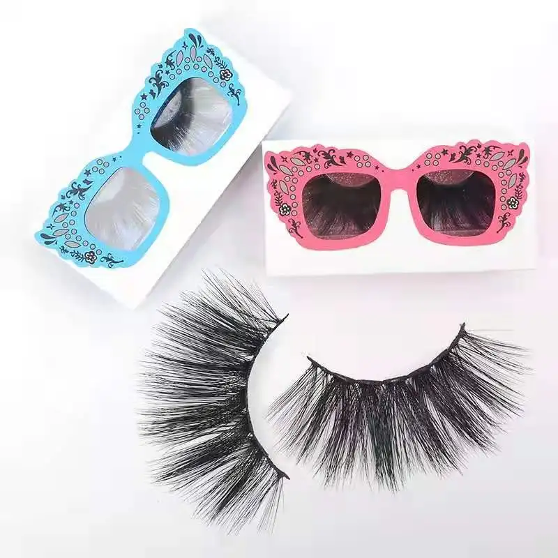 

100% Mink Eyelash Private Label Dramatic 6D Mink Eyelashes Custom Eyelashes Wholsale, Black