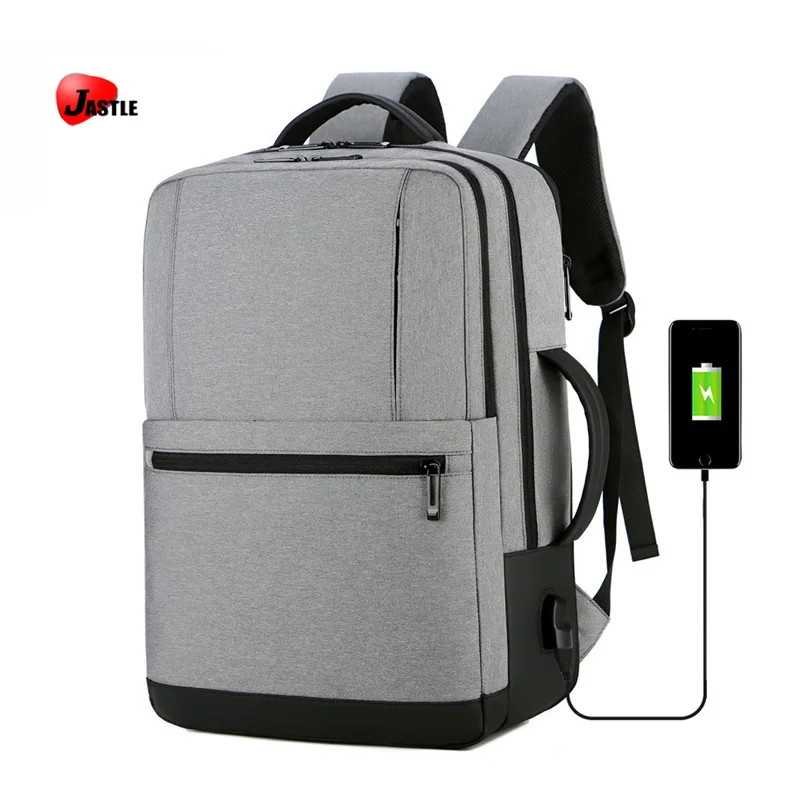 

2021 Top Quality USB Multifunctional Water Resistence Business Men's Laptop Back Pack Large Capacity Expandable Backpack, Black,grey, or customized