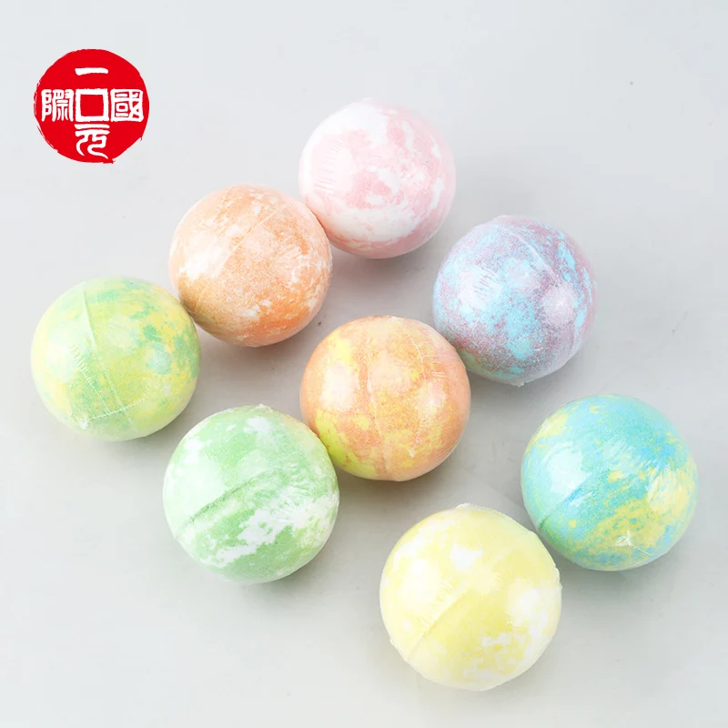 

Hot sale clourful natural bath salt ball kids childrens bath bombs luxury