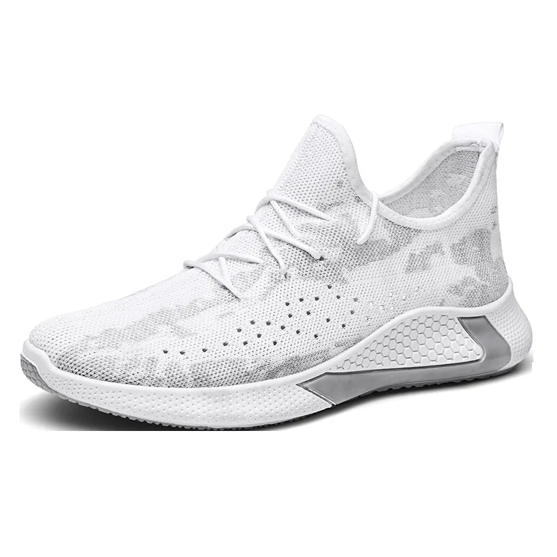 

New woven breathable mesh running shoes high quality non-slip soles sports shoes men's fashion casual shoes, 2 colors