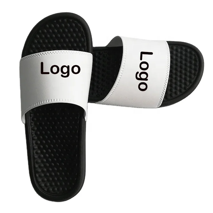 

Custom Men Slides Footwear Custom Printed Men Slides Slipper Sandals Custom Logo Plain Massage Sole Slide Sandal