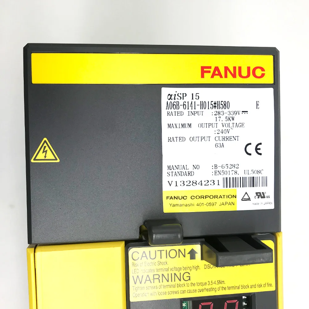 Original Fanuc Cnc Spindle Amplifier A06b-6141-h015#h580 With 3 Months ...