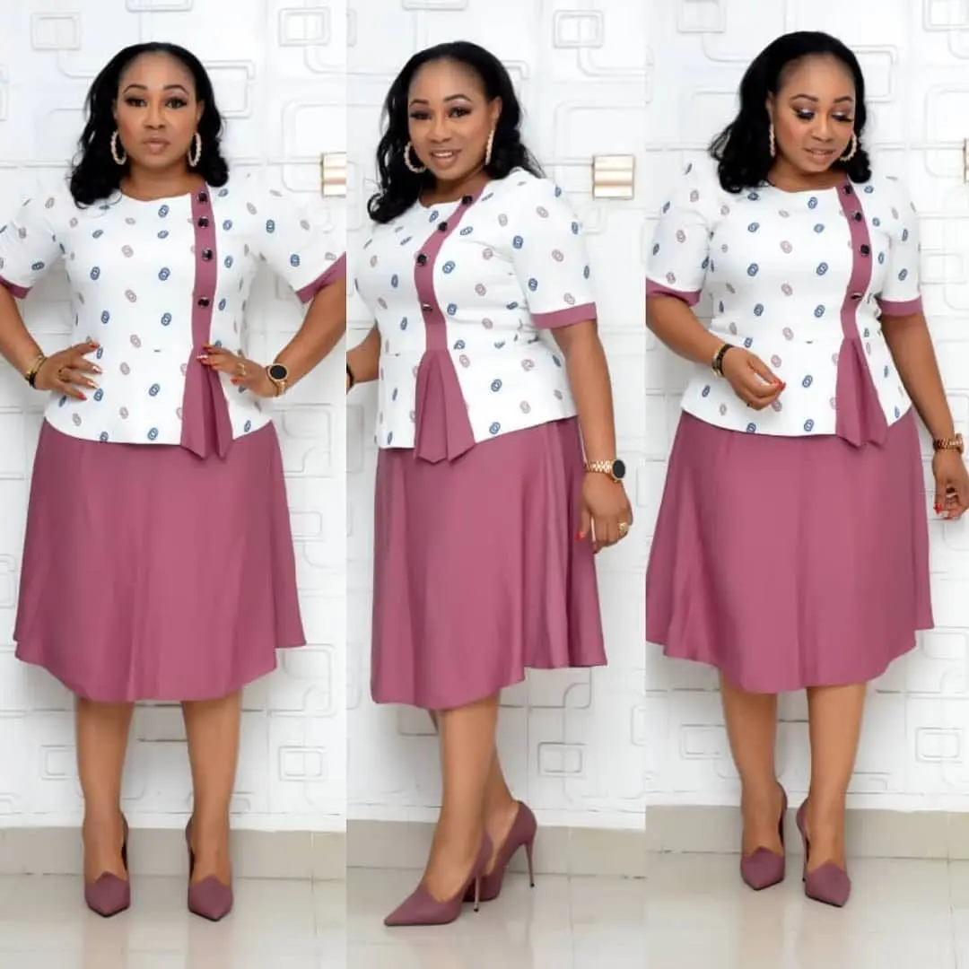 

Big size midi elegant turkey women office dresses for african women