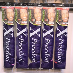 FREE SHIPPING synthetic braiding hair 24 inch 41inch synthetic braiding hair african hair braiding extension salon 2