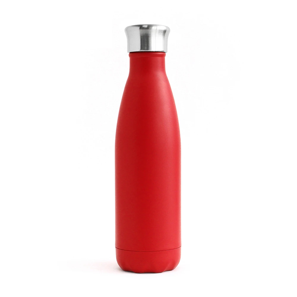 

Wholesale 500ml stainless steel cola water bottle, Black, red, brown, orange.etc