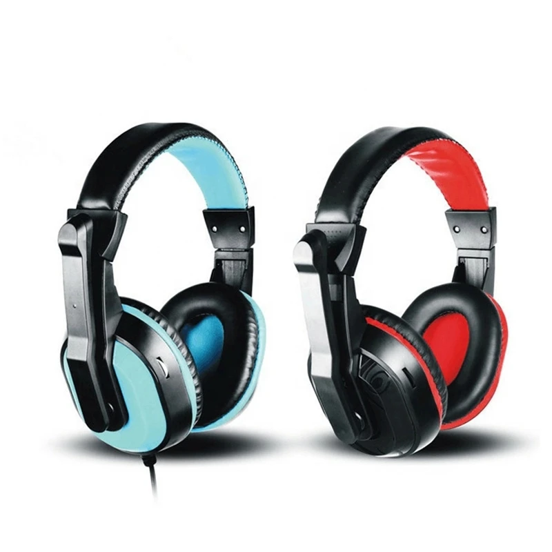 

A3 Premium noise-cancelling earphones desktop laptop headset E-sports gaming headset Stereo headphones with microphone, Black red