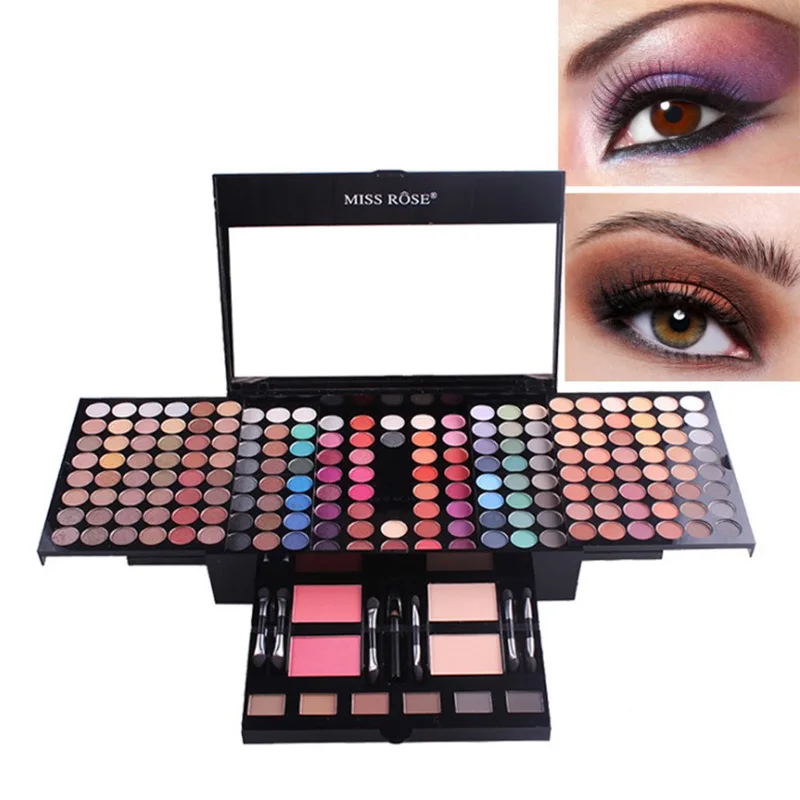 

Miss Rose 180 Color Makeup Palette Blush Makeup Kit Piano Box Eye Shadow Plate Cosmetic Case