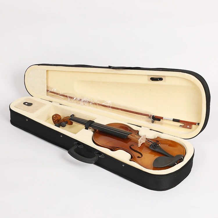 

China supplier Student Practice universal  vintage baroque style violin, Brown