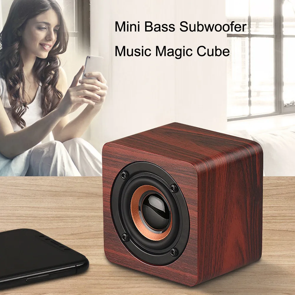 2020 HIPERDEAL For Phone Samsung Mini Wireless Speaker Portable Wooden Speakers Sound Music Hand free - ANKUX.COM