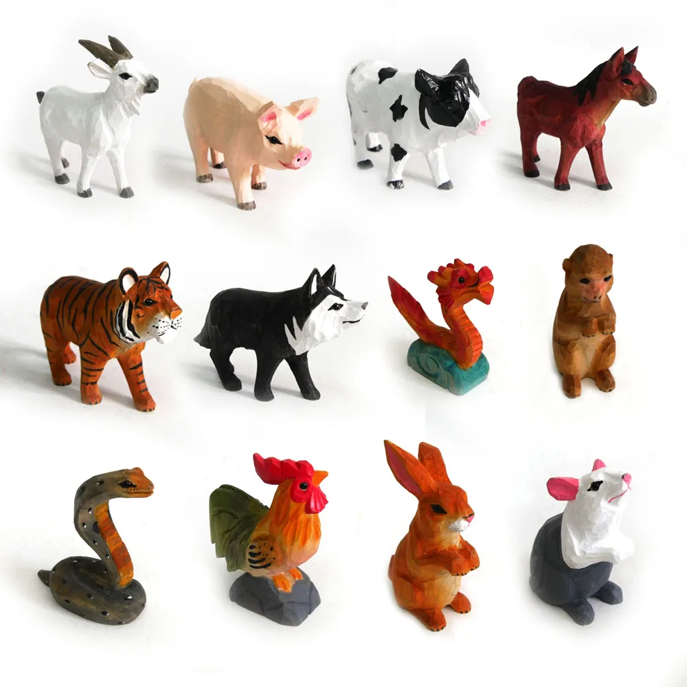 
Handicraft carved 3d art animal wooden dangler 3d animal painting 3d walking animal 