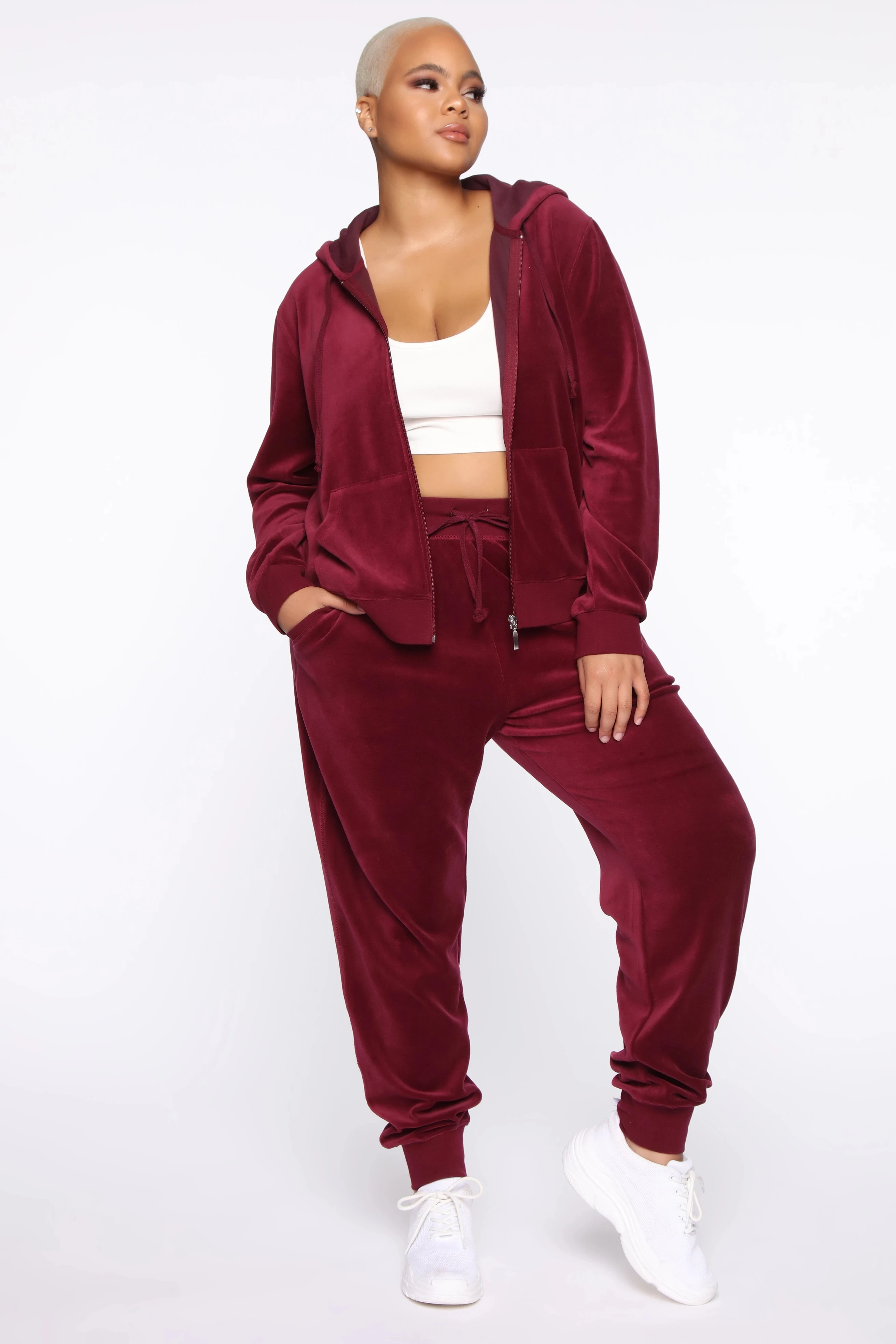 velvet orange tracksuit