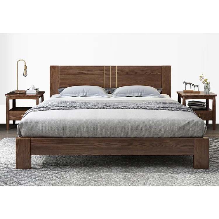 product-Frame Modern King Designs Single Frames Size Queen Solid Wood Double Bed-BoomDear Wood-img-1