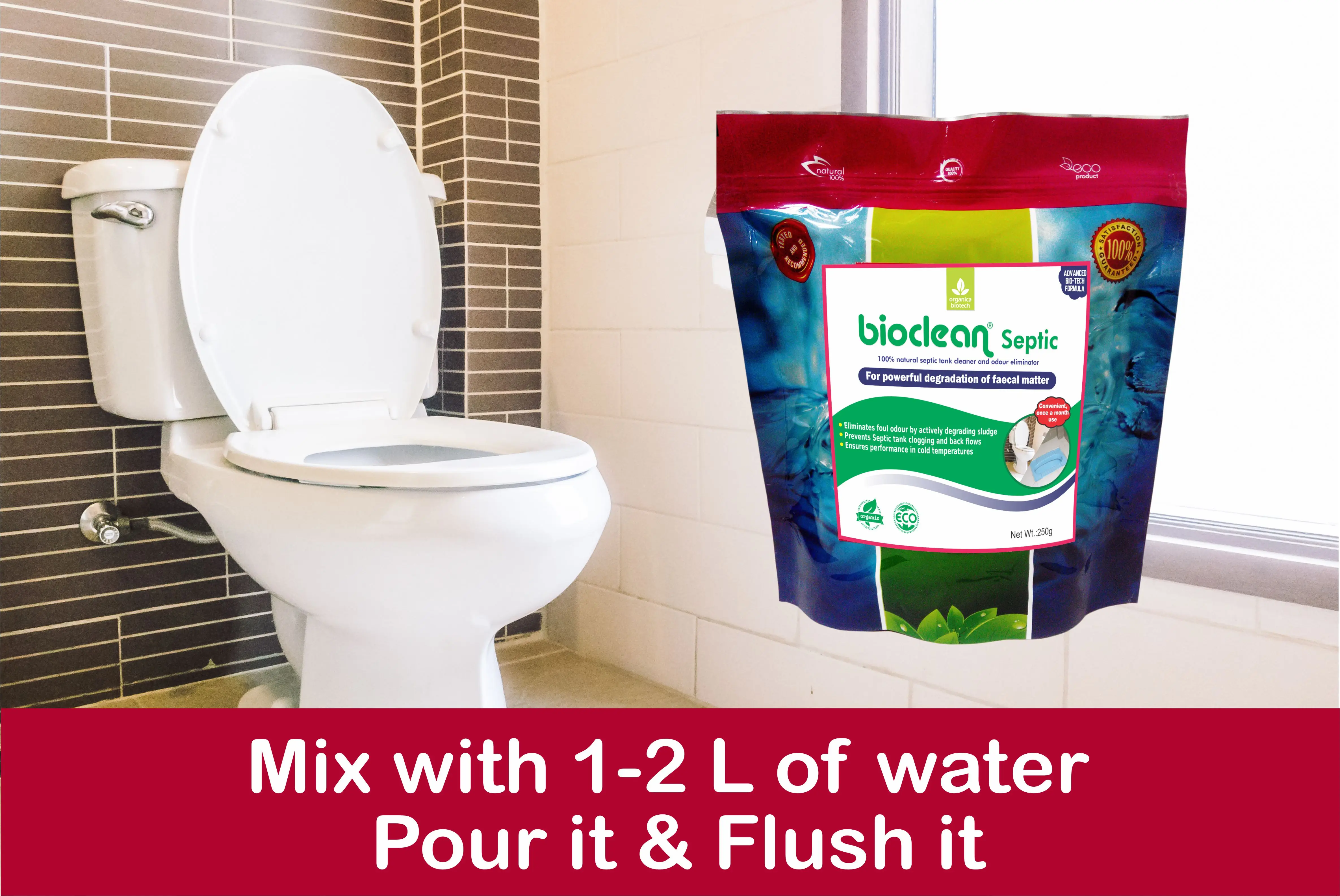 
Bioclean Septic - Unclog septic tank at Homes/Schools <strong><u>Bioclean Septic</u></strong><strong>Benefits:</strong>