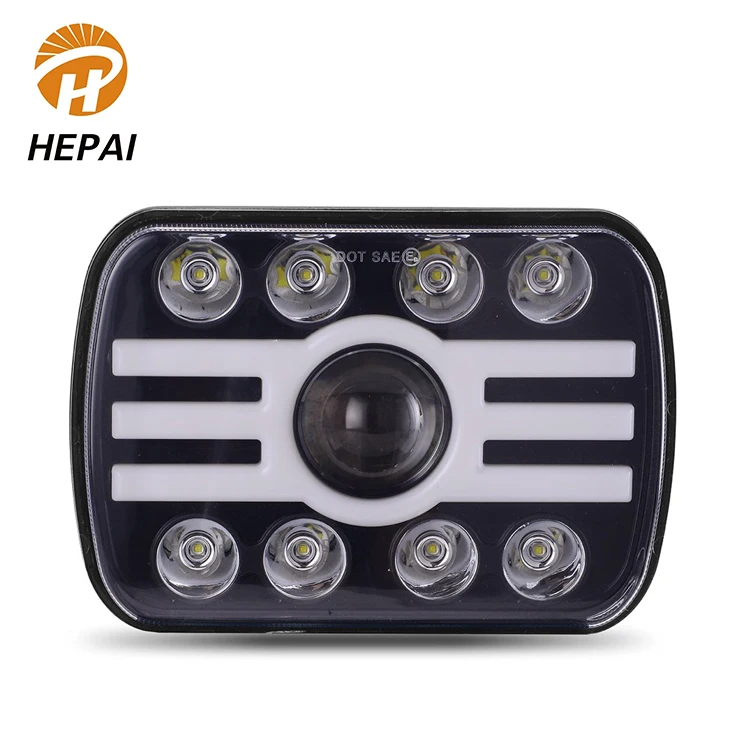 New high output square headlight big laser offroad for lamp car auto 12v 24v 7inch led work light