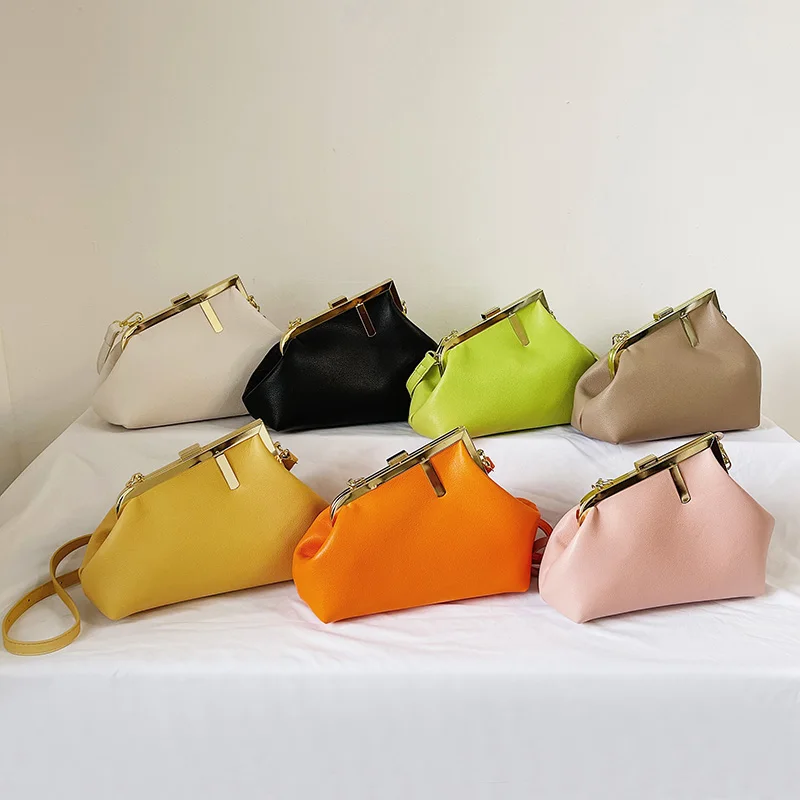 

New Pink pu leather lady fashion shoulder designer bag handbags woman crossbody bag famous brand purse