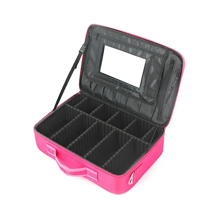 

Portable Beauty Table Suit Case Private Label Makeup Organizers Small Black Aluminium Briefcase Transparent Top Waterproof, Colors