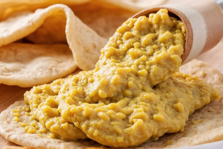 Dumplings with Chinese mustard