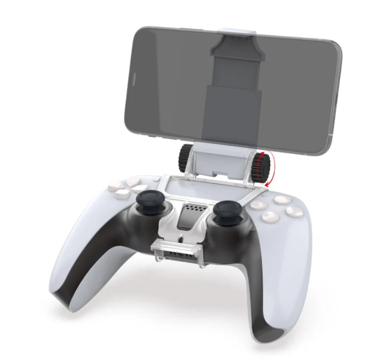 

White Holder Bracket For PS5 Controller For Mobile Phone Clip