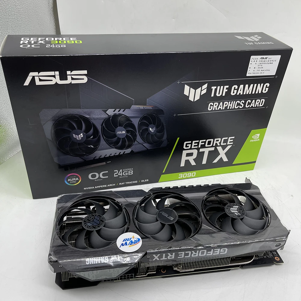 

AUSU ROG STRIX RTX 3090 24G Gaming Graphics Card with 1860-1890MHz 24GB GDDR6X, Block