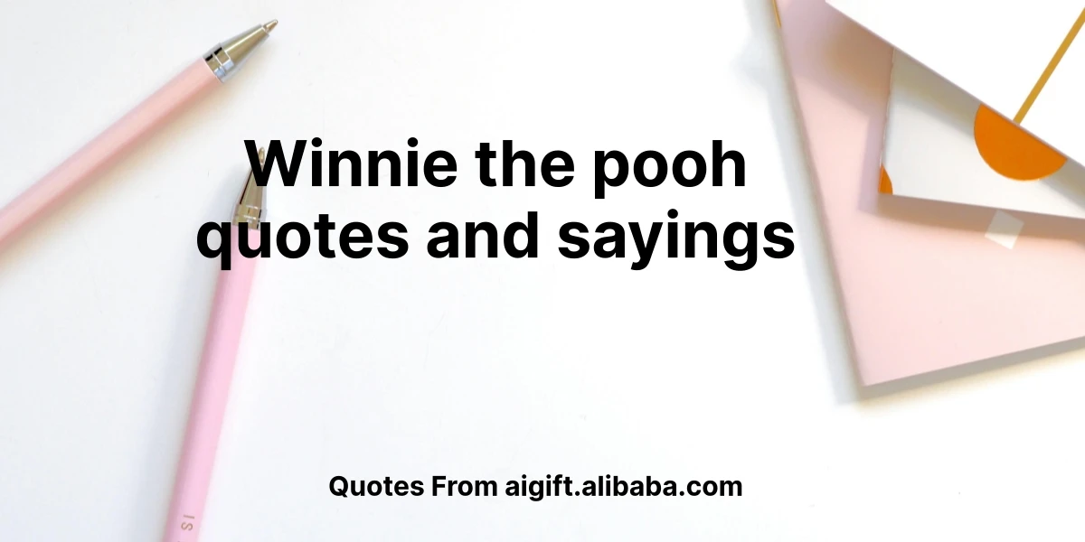 winnie the pooh quotes and sayings