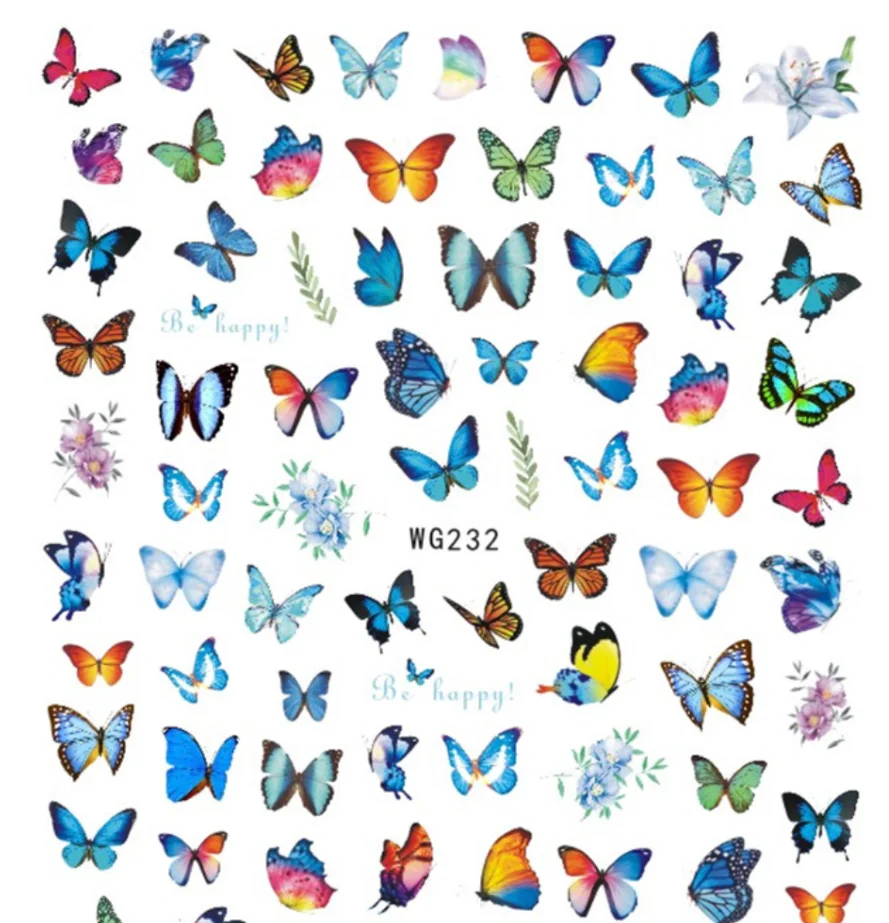 

Beauty 3D Nail Art Sticker Butterfly For Nail Art Decoration
