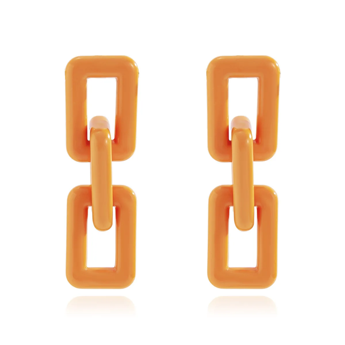 

2021 European And American Style Exaggerated Geometric Square Acrylic Earrings Simple Pendant Earrings