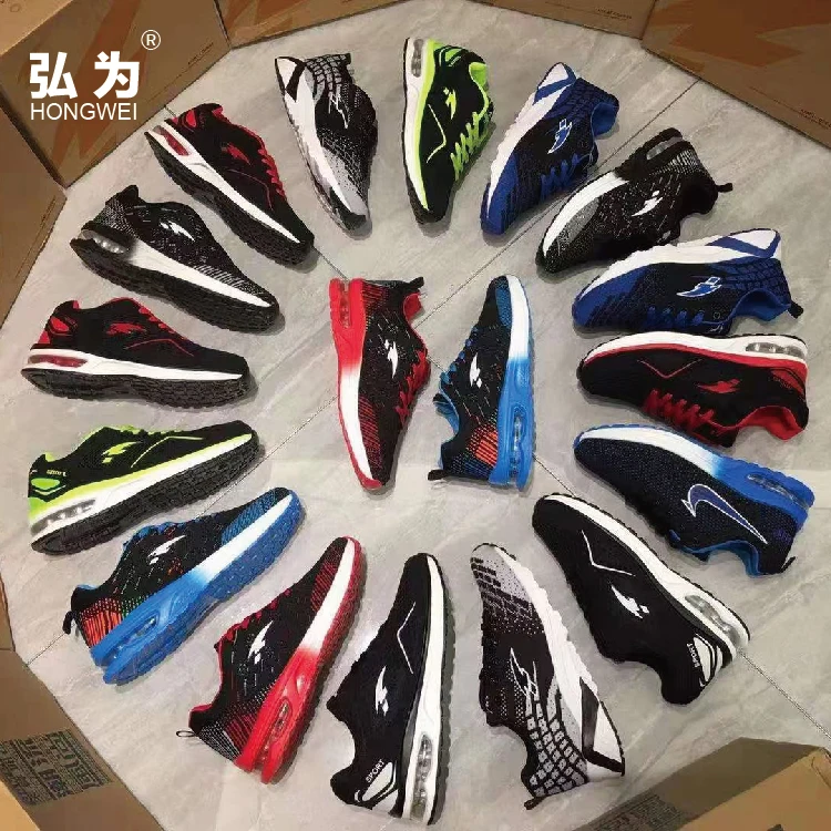 

hot sale Mixed men sport shoes casual Sneaker Stretch Fabric bulk men stock shoes used shoes for men