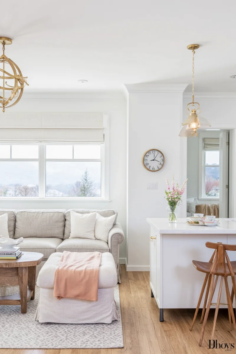 Bright white nursery with pastel accents