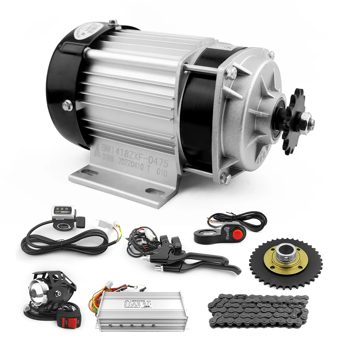 

48V 750W Three Wheels Rickshaw Electric Conversion Kit With Brushless Geared Motor And Thumb Throttle Reverse Switch