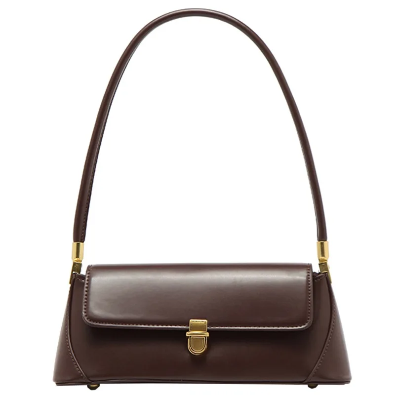 

2021 Trendy PU Leather Vintage Clutch One-shoulder Underarm Sling Bags Women Lady