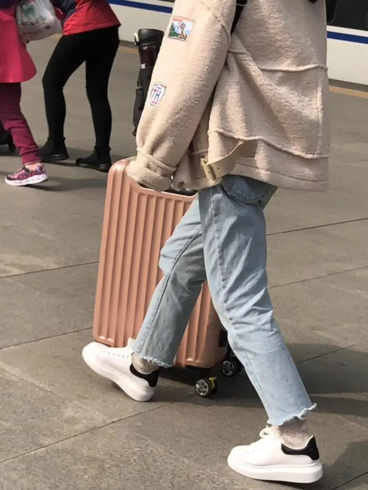 
Ins style young lady leather footwear student outdoor fashion shoes wholesale price 