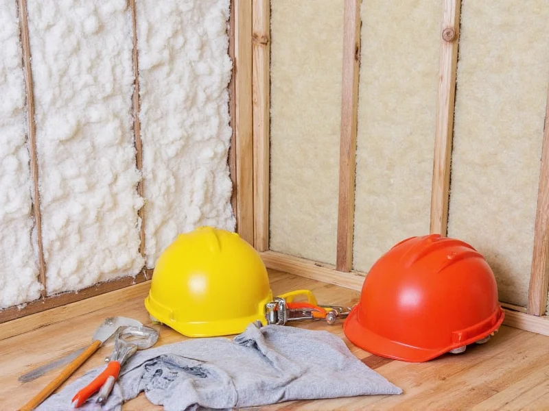 Proper safety equipment for DIY foam insulation installation