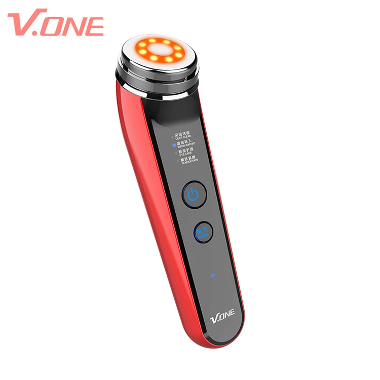 

Hot compress therapy and ultrasonic massager with ion cleanser